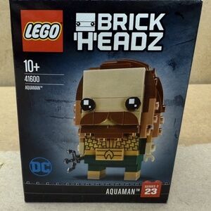 Lego BRICK'H'EADZ 41600 "AQUAMAN" DC Justice League Super Heroes UNOPENED